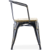Buy Dining Chair with Armrests - Wood and Steel - Stylix Industriel 59711 at Privatefloor
