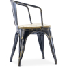 Buy Dining Chair with Armrests - Wood and Steel - Stylix Industriel 59711 in the United Kingdom