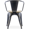 Buy Dining Chair with Armrests - Wood and Steel - Stylix Industriel 59711 home delivery