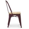 Buy Dining Chair - Industrial Design - Wood and Steel - Stylix Light green 59707 at Privatefloor