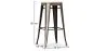 Industrial Design Bar Stool - Steel & Wood - 76cm - Stylix image 7