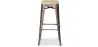 Industrial Design Bar Stool - Steel & Wood - 76cm - Stylix image 7