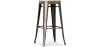 Industrial Design Bar Stool - Steel & Wood - 76cm - Stylix image 7