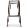 Buy Industrial Design Bar Stool - Steel & Wood - 76cm - Stylix Metallic bronze 59704 - prices