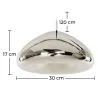 Ceiling Lamp - Chrome Metal Pendant Lamp - 30cm - Nullify image 7