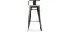 Bar Stool with Backrest - Industrial Design - 76 cm - Stylix image 7
