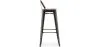 Bar Stool with Backrest - Industrial Design - 76 cm - Stylix image 7