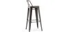 Bar Stool with Backrest - Industrial Design - 76 cm - Stylix image 7