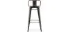 Bar Stool with Backrest - Industrial Design - 76 cm - Stylix image 7