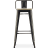 Buy Bar Stool with Backrest - Industrial Design - 76 cm - Stylix Red 59694 - prices