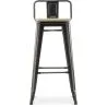 Bar Stool with Backrest - Industrial Design - 76 cm - Stylix image 7