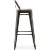 Bar Stool with Backrest - Industrial Design - 76 cm - Stylix image 7