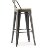 Buy Bar Stool with Backrest - Industrial Design - 76 cm - Stylix Red 59694 in the United Kingdom