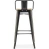 Buy Bar Stool with Backrest - Industrial Design - 76 cm - Stylix Red 59694 home delivery