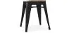Industrial Design Stool - Wood & Metal - 45cm - Stylix image 7
