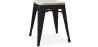 Industrial Design Stool - Wood & Metal - 45cm - Stylix image 7