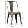 Buy Dining Chair in Steel - Industrial Design - New Edition - Stylix Industriel 59687 in the United Kingdom