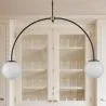 Glass Ball Ceiling Lamp - 2-Arm Pendant Lamp - Josephine image 7