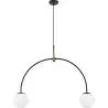 Glass Ball Ceiling Lamp - 2-Arm Pendant Lamp - Josephine image 7