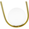 Buy Globe Ceiling Lamp - Golden Pendant Lamp - Ruby Gold 59624 in the United Kingdom