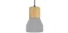 Wood and Concrete Ceiling Lamp - Scandinavian Design Pendant Lamp - Minnie image 7