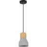 Wood and Concrete Ceiling Lamp - Scandinavian Design Pendant Lamp - Minnie image 7
