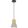 Wood and Concrete Ceiling Lamp - Scandinavian Design Pendant Lamp - Minnie image 7