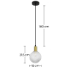 Buy Crystal Ball Ceiling Lamp - Pendant Lamp - Nellie Transparent 59662 - in the UK