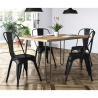 Buy Steel Dining Chair - Industrial Design - New Edition - Stylix Lavander 59803 - in the UK