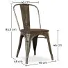 Dining Chair - Industrial Design - Wood and Steel - New Edition - Stylix image 7