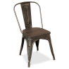 Buy Dining Chair - Industrial Design - Wood and Steel - New Edition - Stylix Red 59804 in the United Kingdom