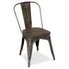 Dining Chair - Industrial Design - Wood and Steel - New Edition - Stylix image 7