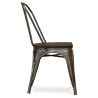 Buy Dining Chair - Industrial Design - Wood and Steel - New Edition - Stylix Red 59804 home delivery