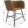 Rattan Dining Chair - Boho Bali Design - Ishita image 7