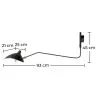 Desk Lamp - Black Wall Mounted - George image 7