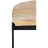 Industrial Design Bar Stool - Wood & Metal - 60cm - Lia image 7