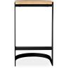 Buy Industrial Design Bar Stool - Wood & Metal - 60cm - Lia Black 59719 - in the UK