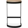 Industrial Design Bar Stool - Wood & Metal - 60cm - Lia image 7