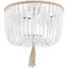 Wooden Ball Ceiling Lamp - Boho Bali Style Plafond - Kanda image 7