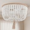 Wooden Ball Ceiling Lamp - Boho Bali Style Plafond - Kanda image 7