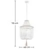 Wooden Ball Ceiling Lamp - Boho Bali Style Pendant Lamp - Lawan image 7