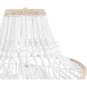 Buy Wooden Ball Ceiling Lamp - Boho Bali Style Pendant Lamp - Lawan White 59829 at Privatefloor