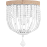 Buy Wall Lamp - Boho Style - Wooden Balls - Kanda White 59831 - in the UK
