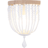 Buy Wall Lamp - Boho Style - Wooden Balls - Kanda White 59831 - prices