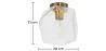 Crystal Ceiling Lamp - Retro Design Flush Mount - Avo image 7