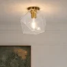 Crystal Ceiling Lamp - Retro Design Flush Mount - Avo image 7
