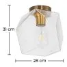 Crystal Ceiling Lamp - Retro Design Flush Mount - Avo image 7