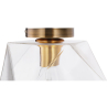 Buy Crystal Ceiling Lamp - Retro Design Flush Mount - Avo Transparent 59832 in the United Kingdom