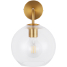 Buy Spherical Glass Shade Wall Sconce Transparent 59833 - in the UK