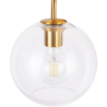 Buy Spherical Glass Shade Wall Sconce Transparent 59833 in the United Kingdom